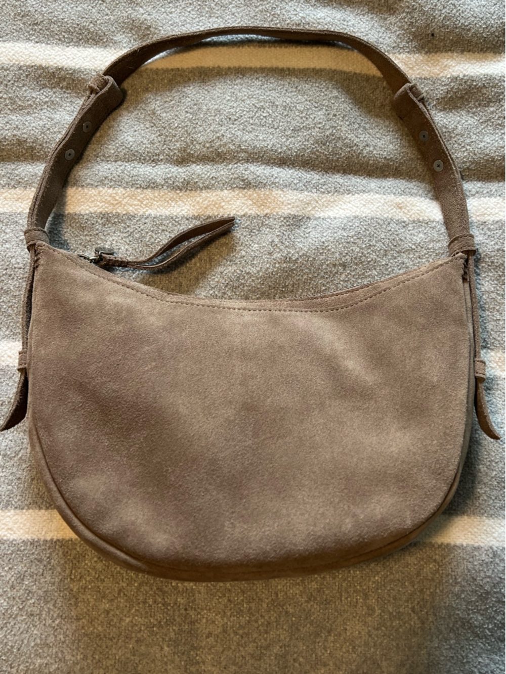 The Sak Tess Shoulder Bag- Mushroom Suede - Picture 10 of 12